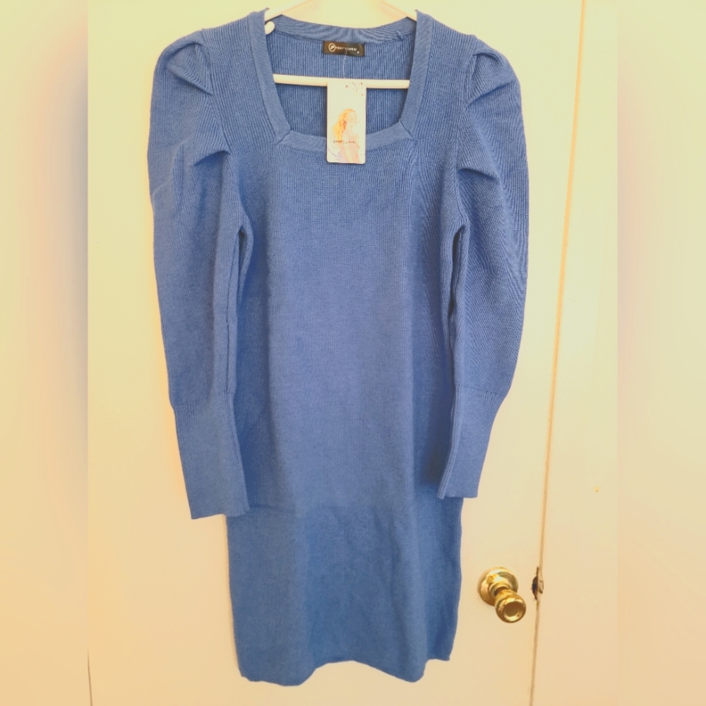 NWT PRETTYGARDEN Women's Puffy Long Sleeve Fall Dress